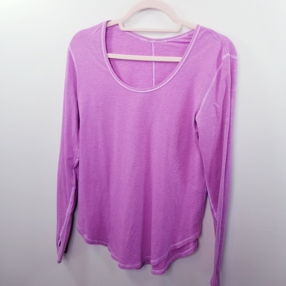 Lululemon swiftly tech striped running long sleeve - Picture 6 of 7